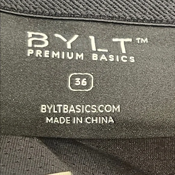 BYLT Basics Men's Black Stretch Joggers Size 36 - Picture 6 of 9
